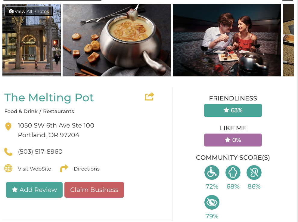 The Melting Pot Accessibility review friendly like me app