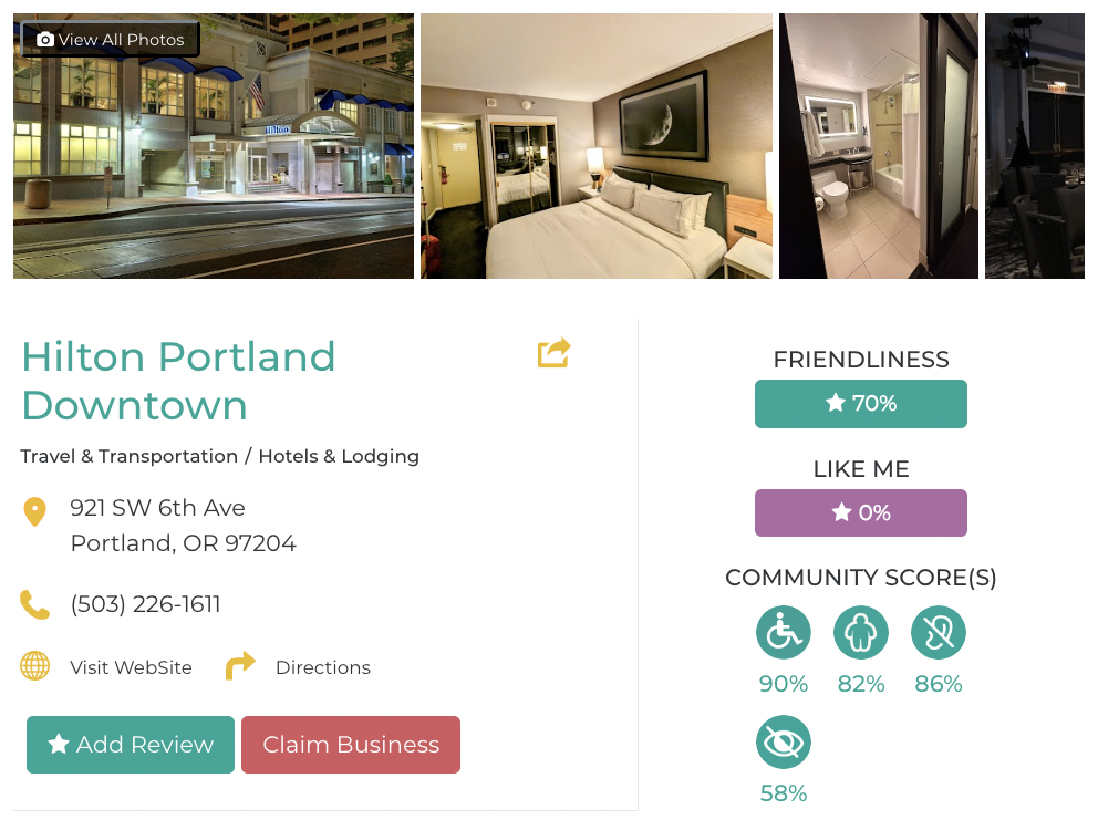 Hilton Portland Downtown Accessibility Review Friendly Like Me