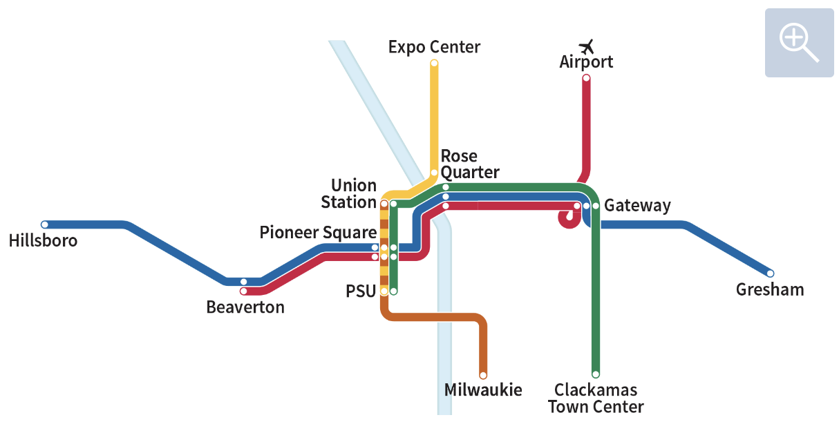 MAX Train routes portland accessible transport to pride