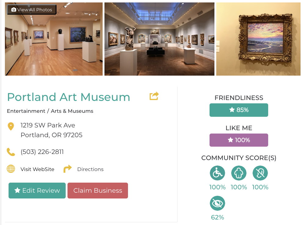 Portland Art Musem Accessibility Review